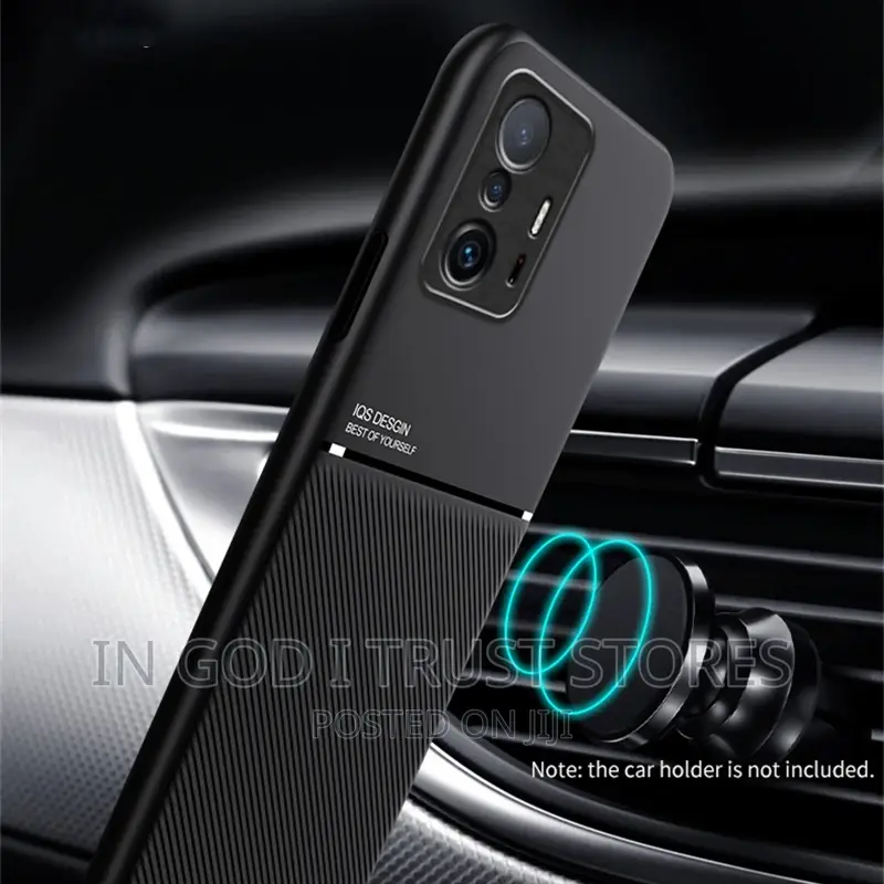 For Xiaomi 11t Pro Case Leather Magnetic Car Kickstand