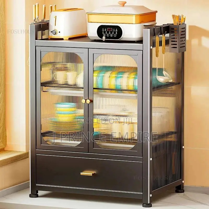 Kitchen Dish Drying Rack, Countertop Dish Cabinet, 2 Tier