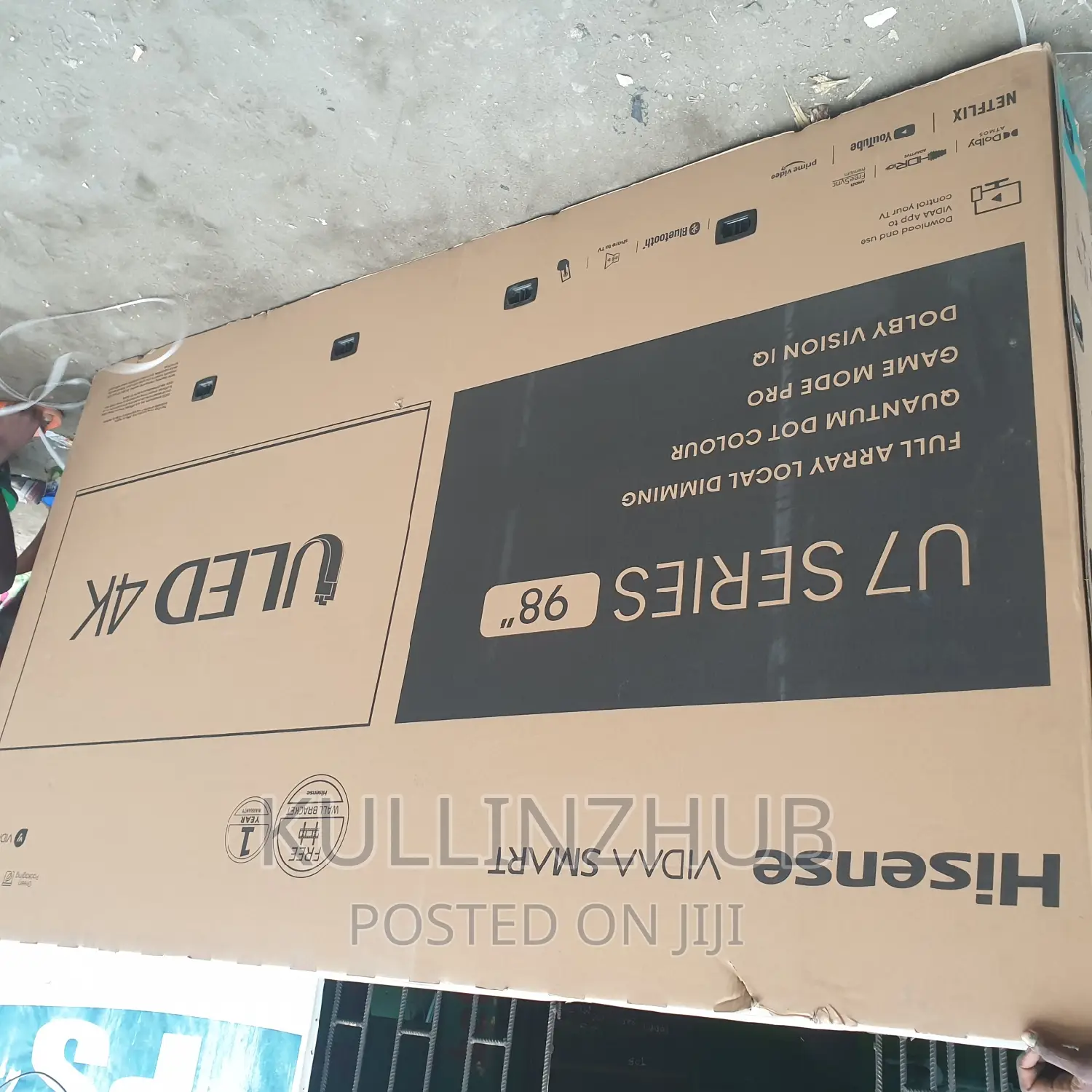 Hisense 98 Inch ULED Smart Tv | His TV 98 U7H
-120hz