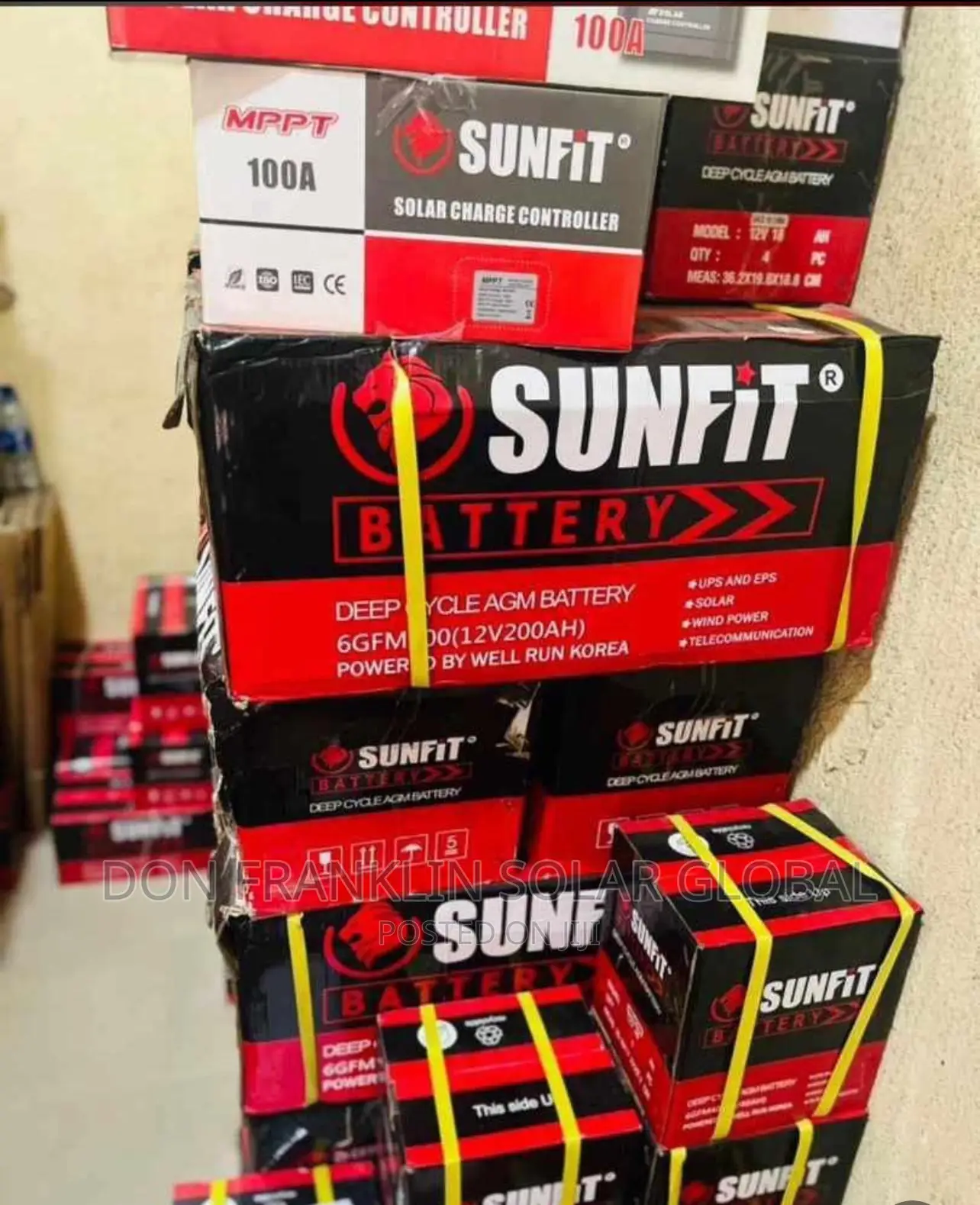 200ah /12v Sun-fit Solar Inverter Battery