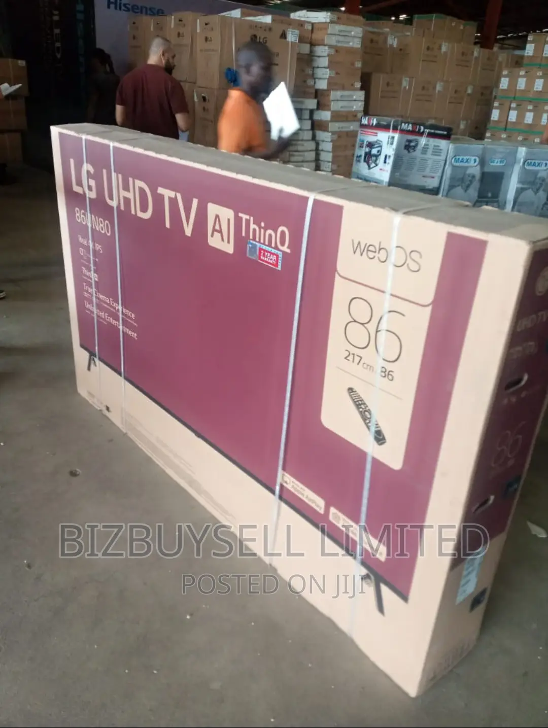 86" Inches LG UHD TV AL THINQ With Magic Remote.