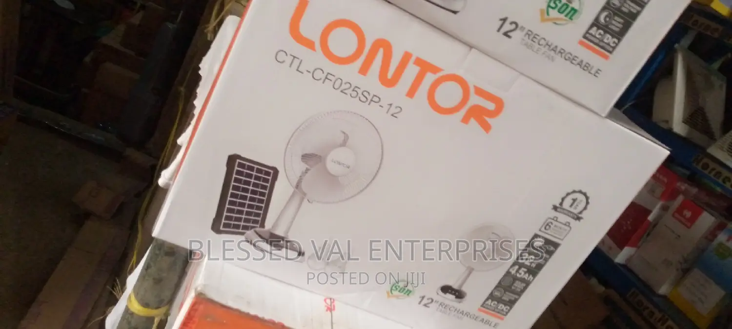 12 Inches Lontor Rechargeable Table Fan