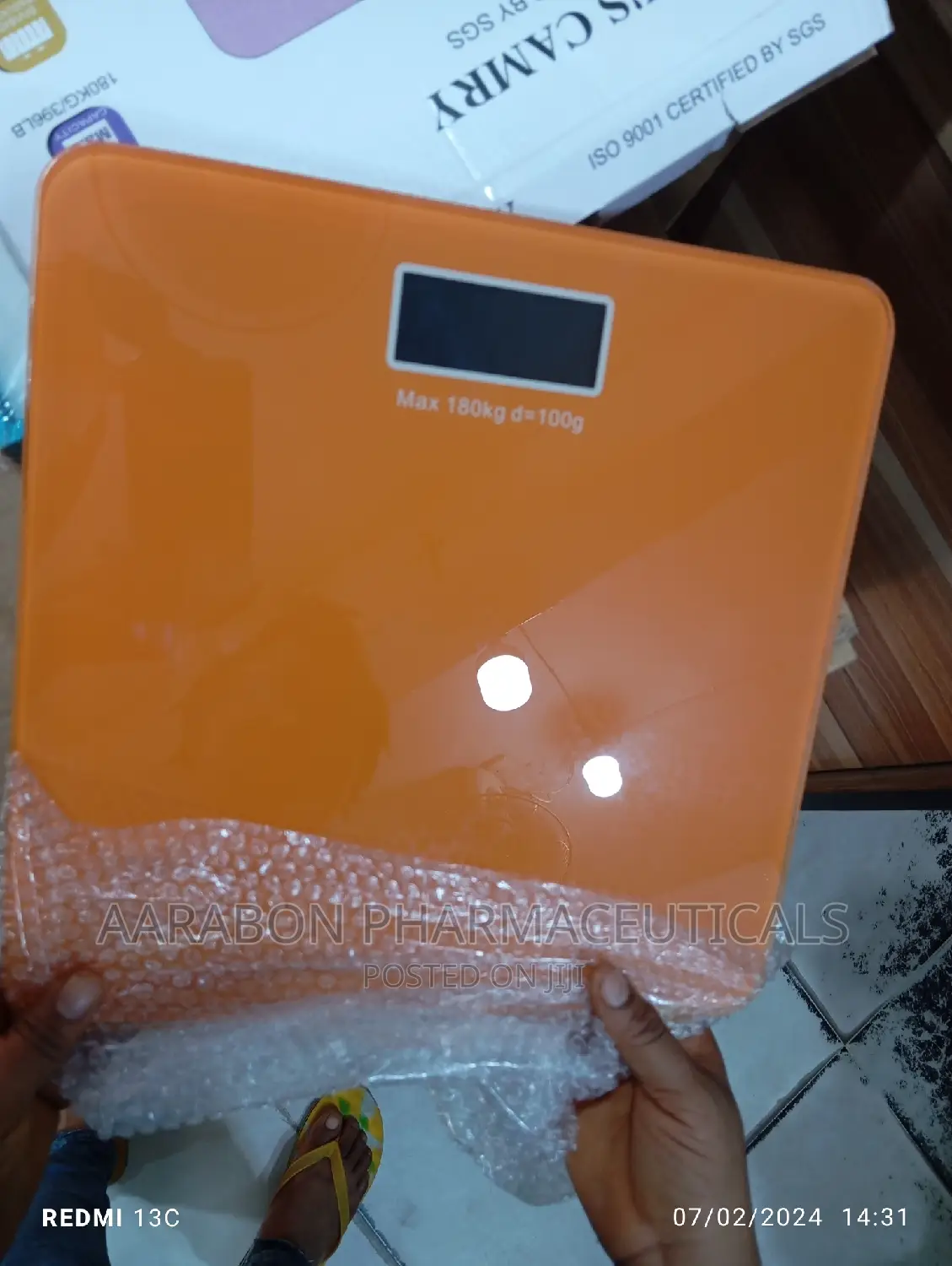 Portable Glass Weighing Scale