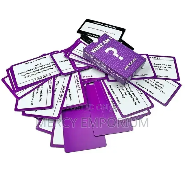 Girls Hen Night Party Games WHAT AM I ? / DRINK IF YOU HAVE