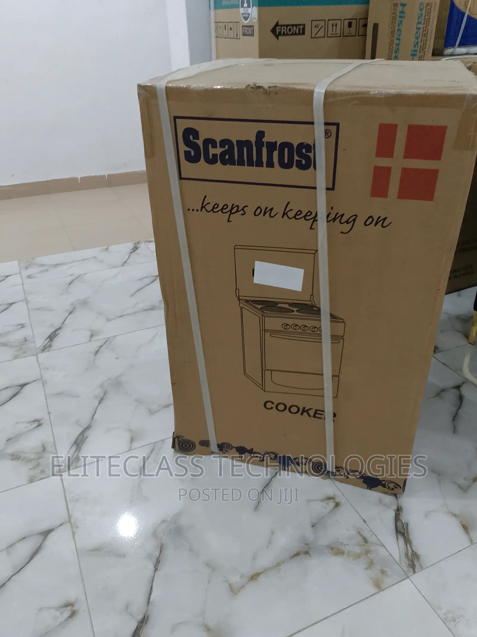 Scanfrost Glass Oven and 4 Burner Gas Cooker CK 5400