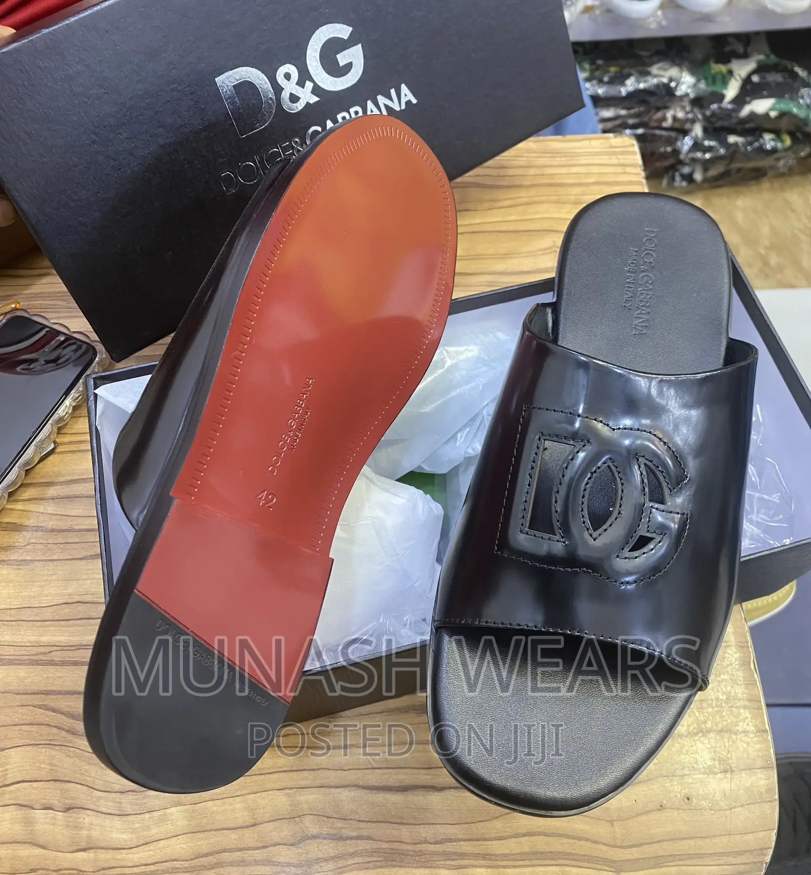 Original D G Leather Slipers