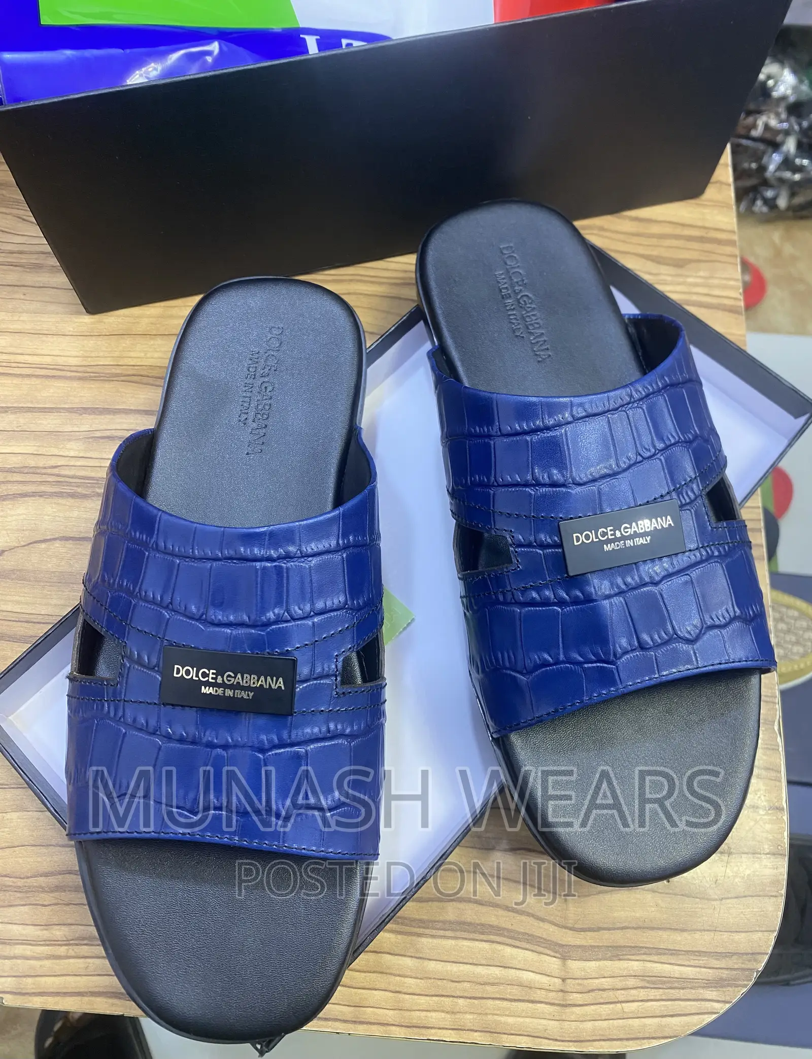 Original D G Leather Slipers