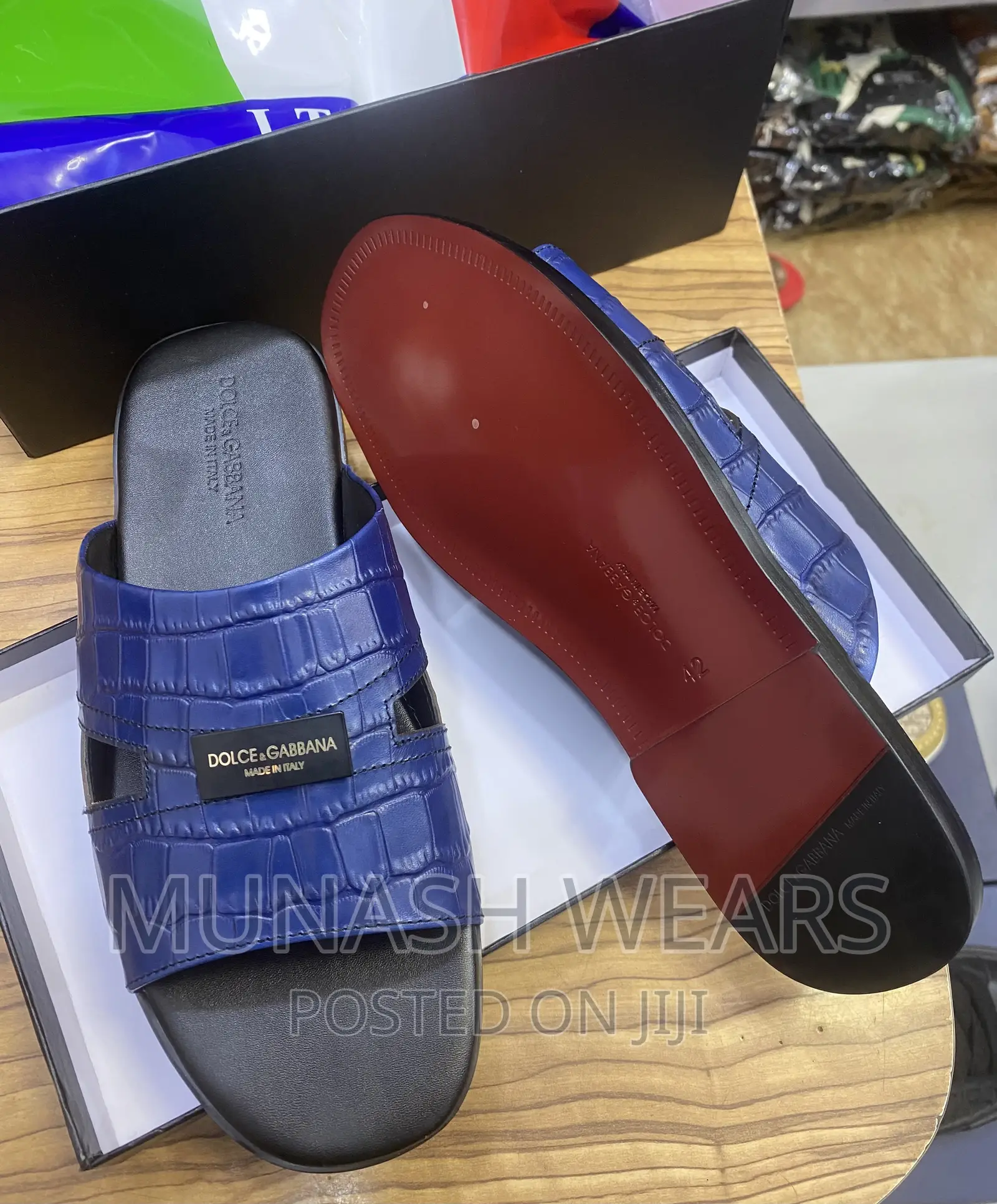 Original D G Leather Slipers