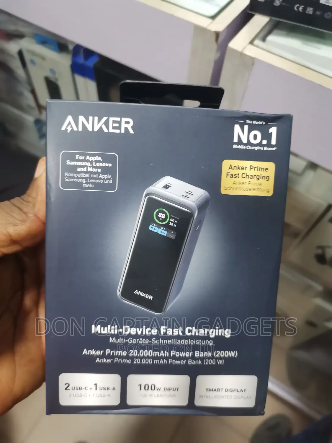 Anker Prime Power Bank 20000mah / 200W