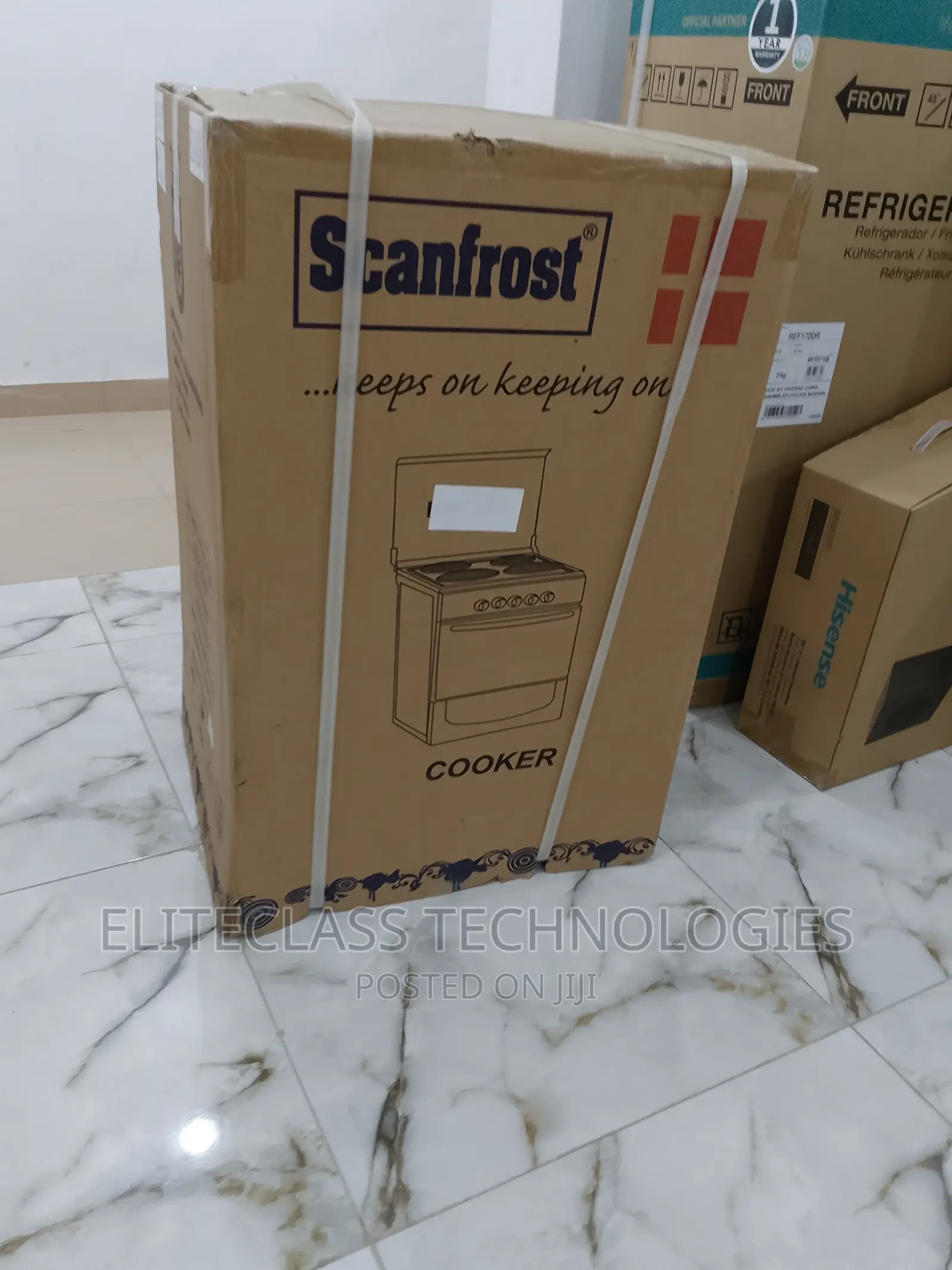 Scanfrost Adjustable Temperature 4 Burner Gas Cooker CK5400