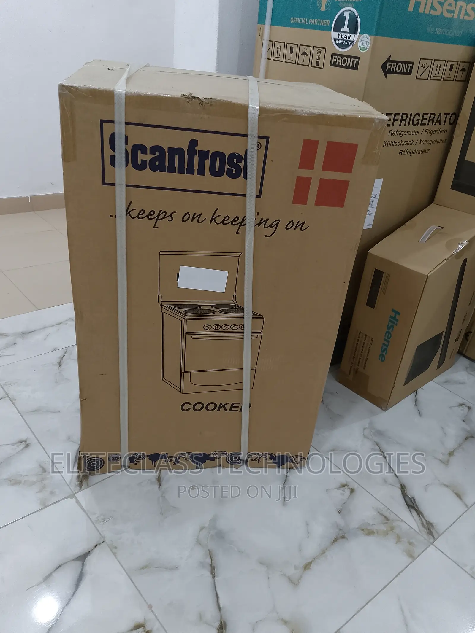 Scanfrost Large Oven With 4 Burner Gas Cooker CK-5400