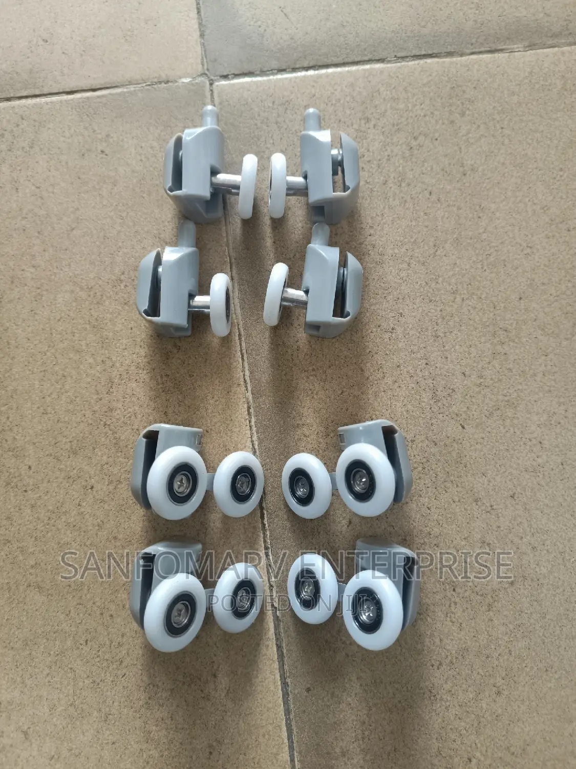 Pack of Double Wheel Cubicle Roller