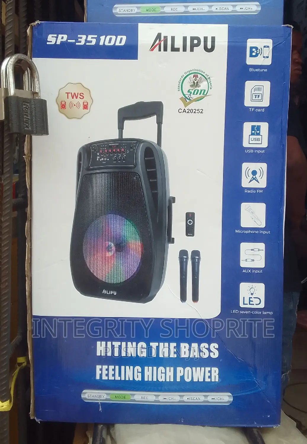 Ailipu Public Address System, Sp 35100 Black
