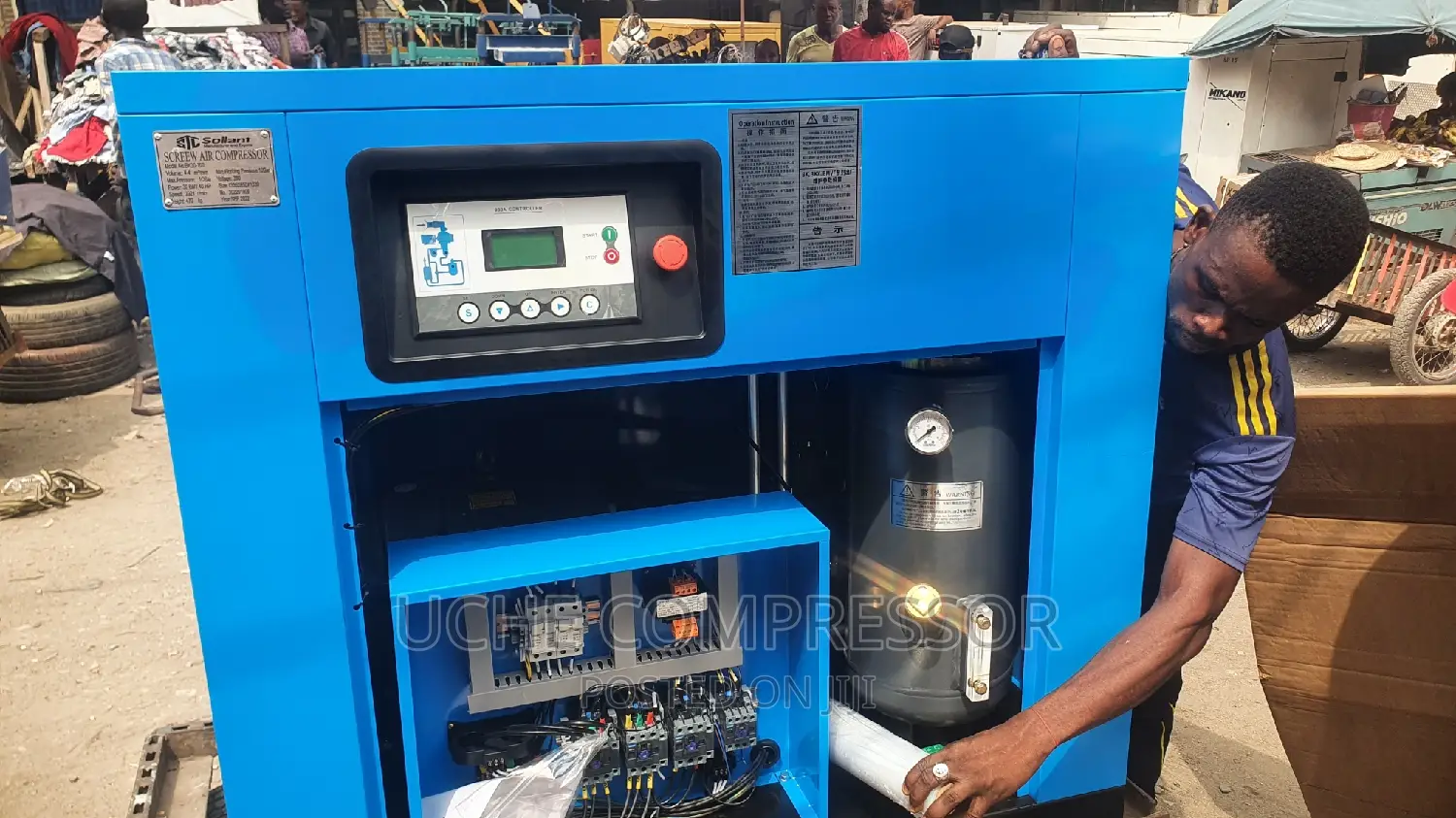 Screw Air Compressor 40hp 30kw 10bar