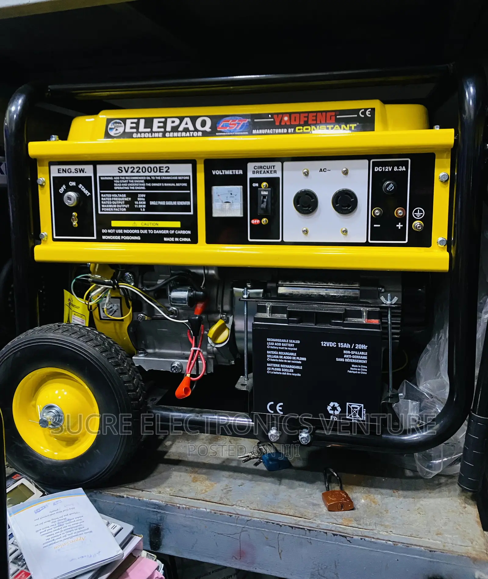 Original 11kva Elepaq Constant Petrol Generator