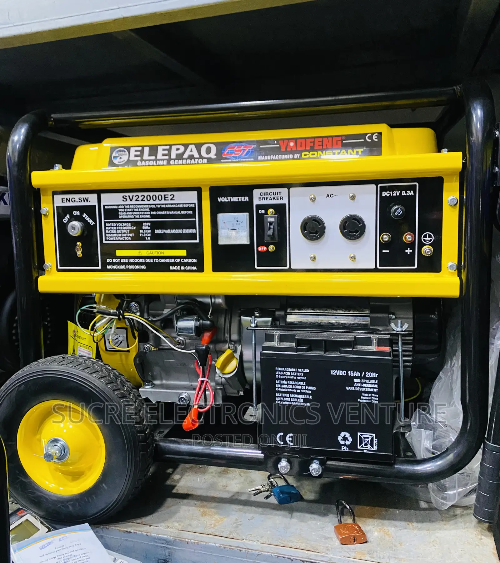 Brand New 10/11kva Elepaq Petrol Generator