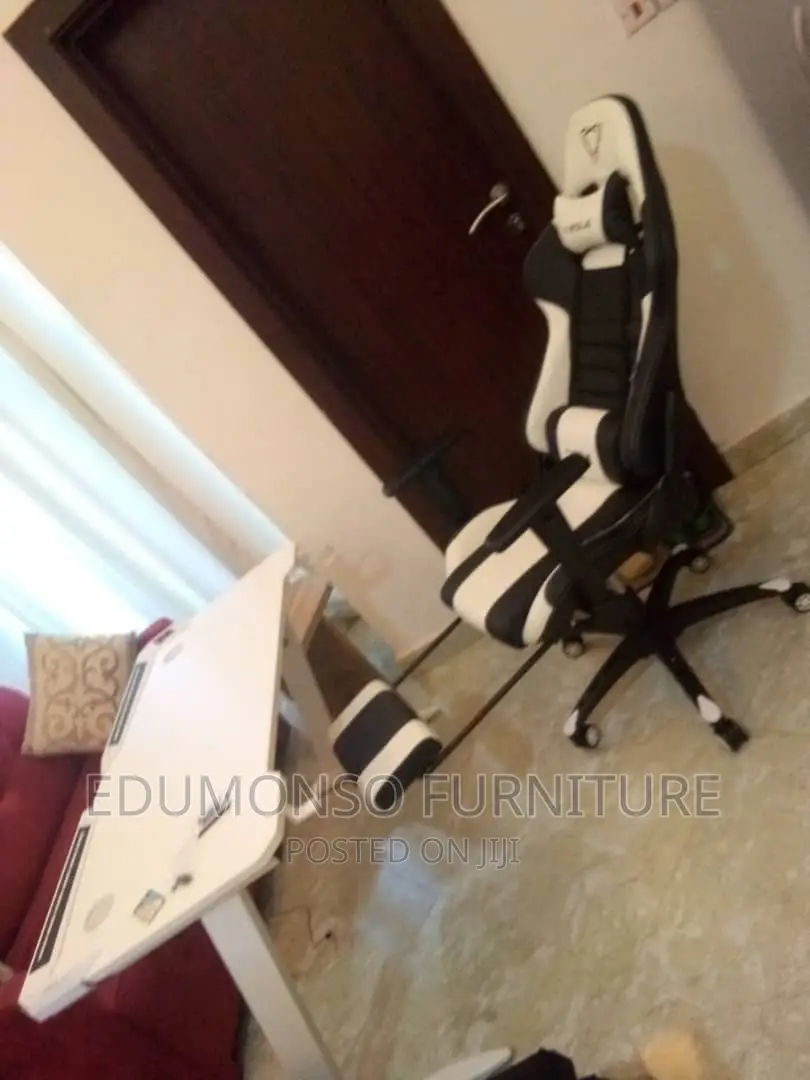 Furgle Computer Racing Gaming Ergonomic Chair + Footrest