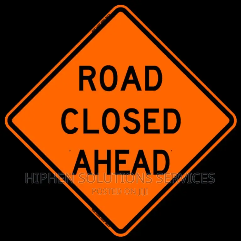 Aluminium Road Closed Sign