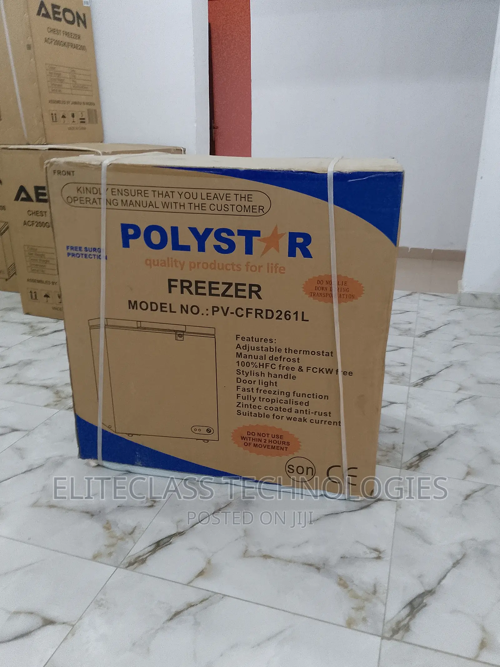 New Stylish Polystar Chest Freezer - Pv-Cfrd261l - 261litres