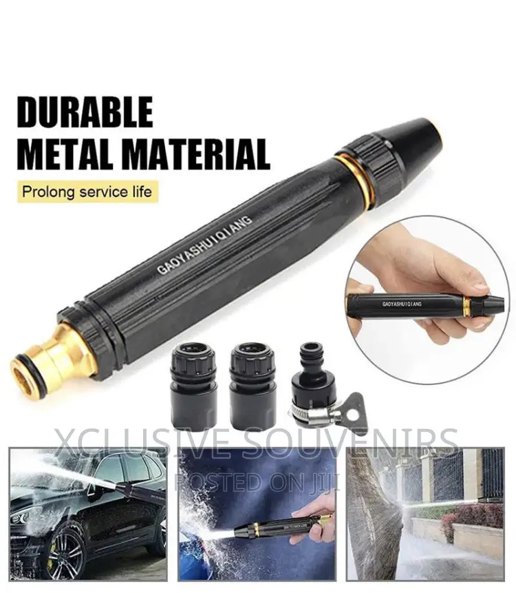 Car Wash Water Gun Straight Nozzle Kit Adjustable Water Gun