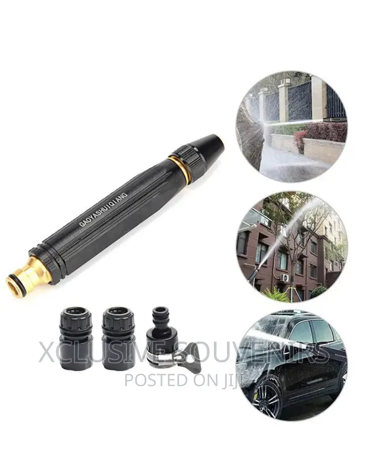 Car Wash Water Gun Straight Nozzle Kit Adjustable Water Gun