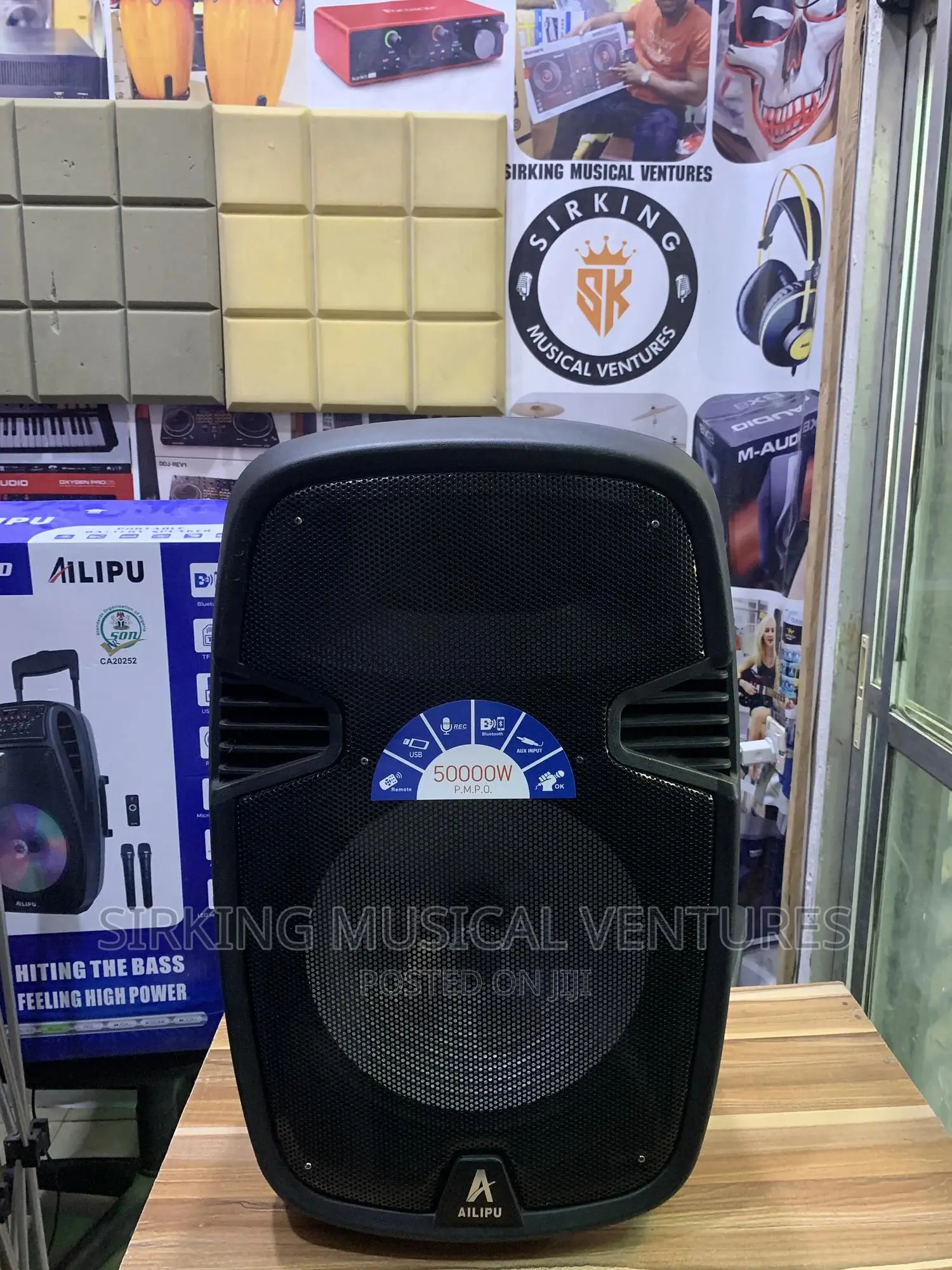 5000w 15" Pa System With Bluetooth and USB and 2mic