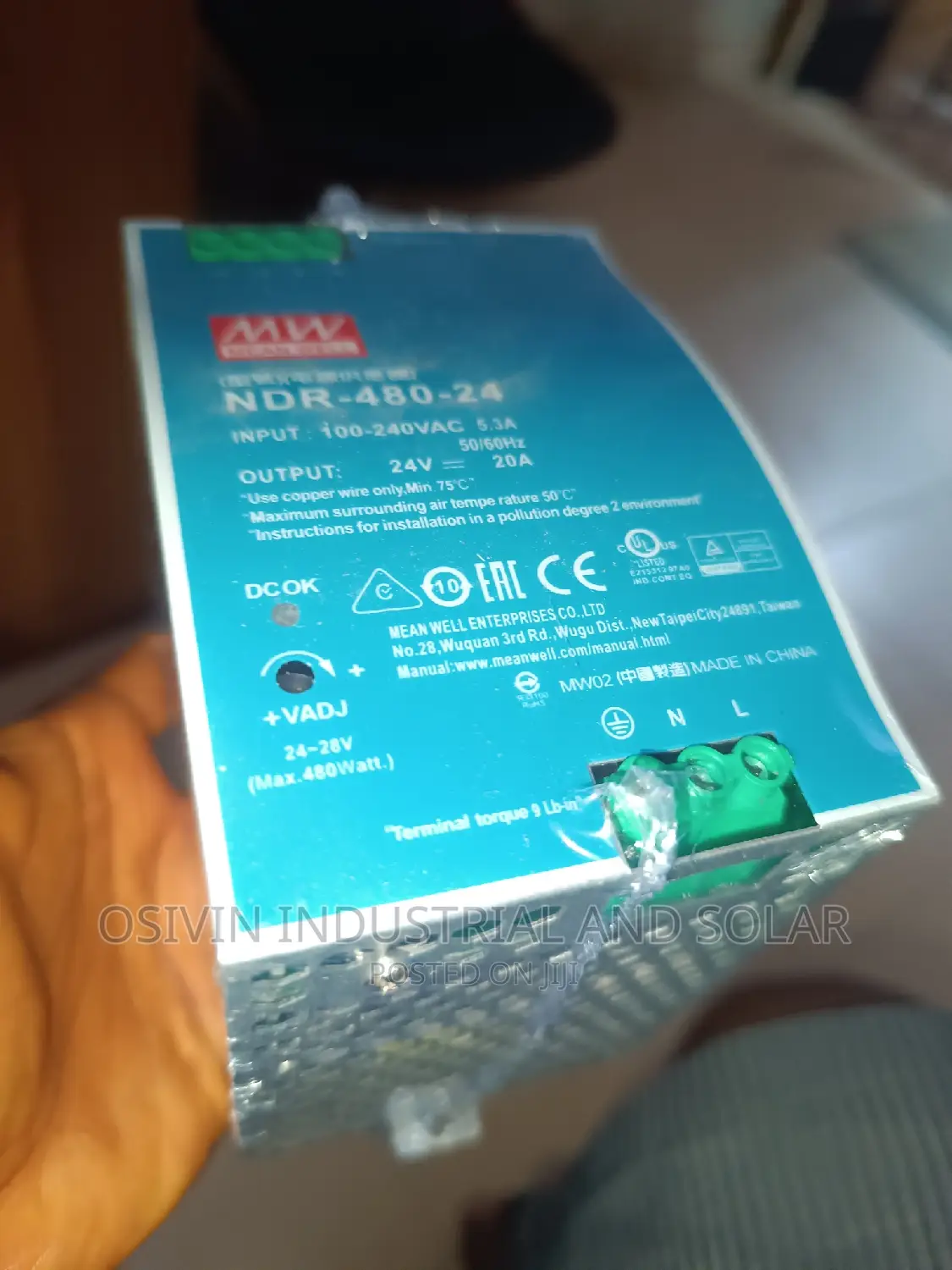 NDR-480-24 Original Power Supply 20a 24v