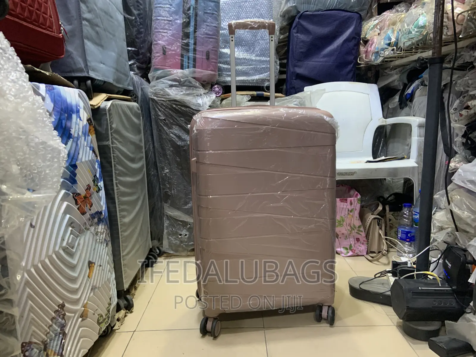 Medium Size Nude Colour Unbreakable Luggage