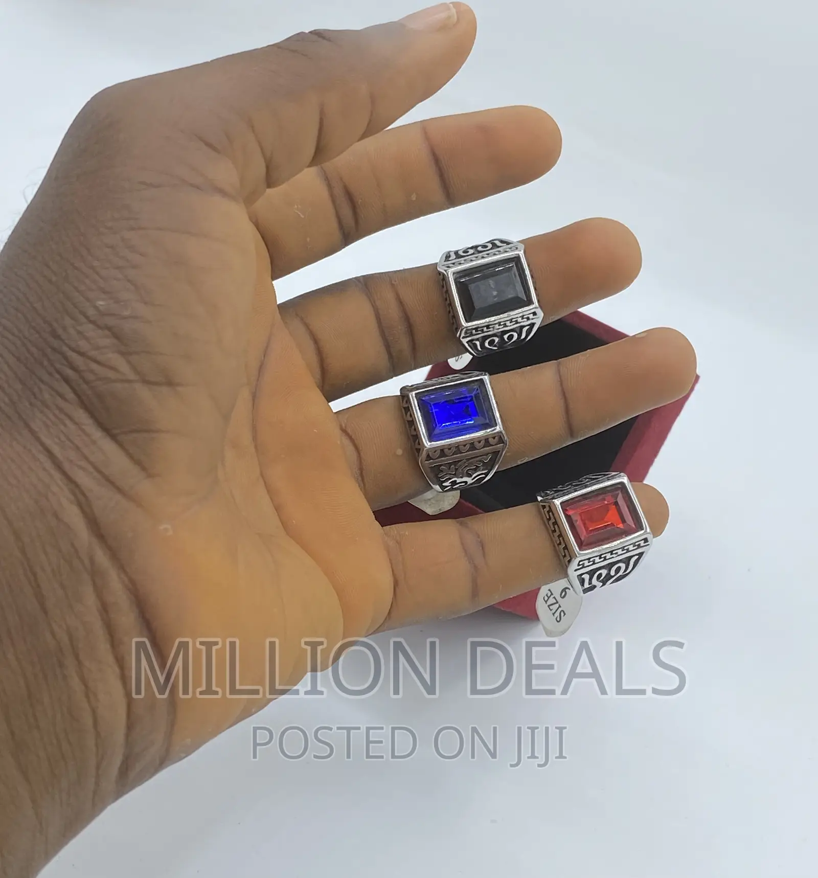 Pattern Studs Luxury Steel Men’S Ring