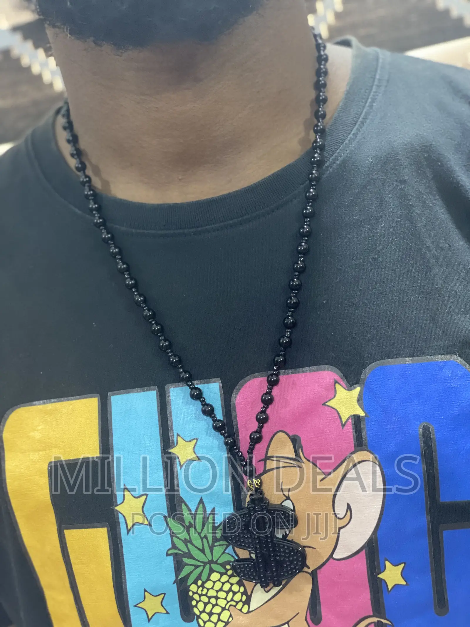 Black Silicon Stylish Men’S Neckpiece