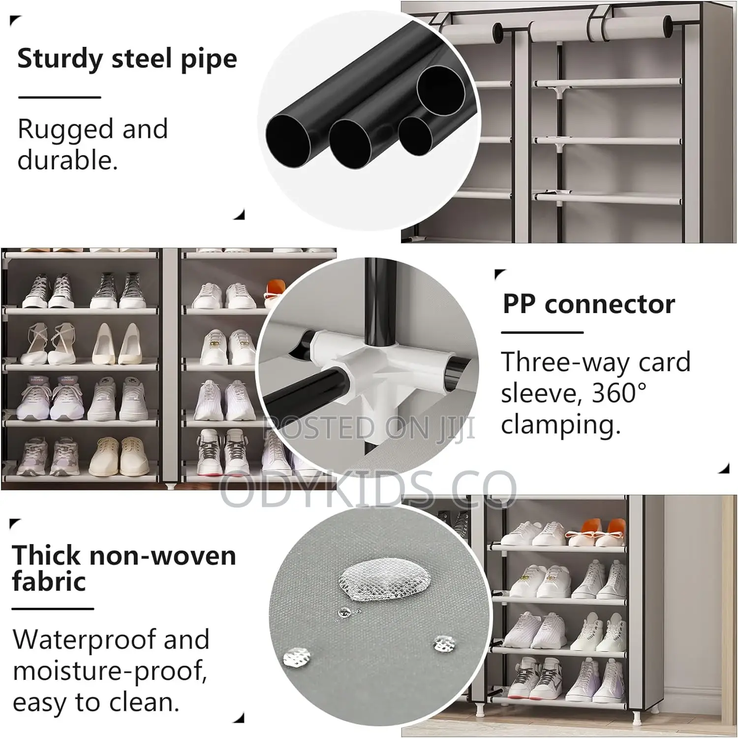 Shoes Rack, Shoe Storage Cabinet With Dustproof Cover