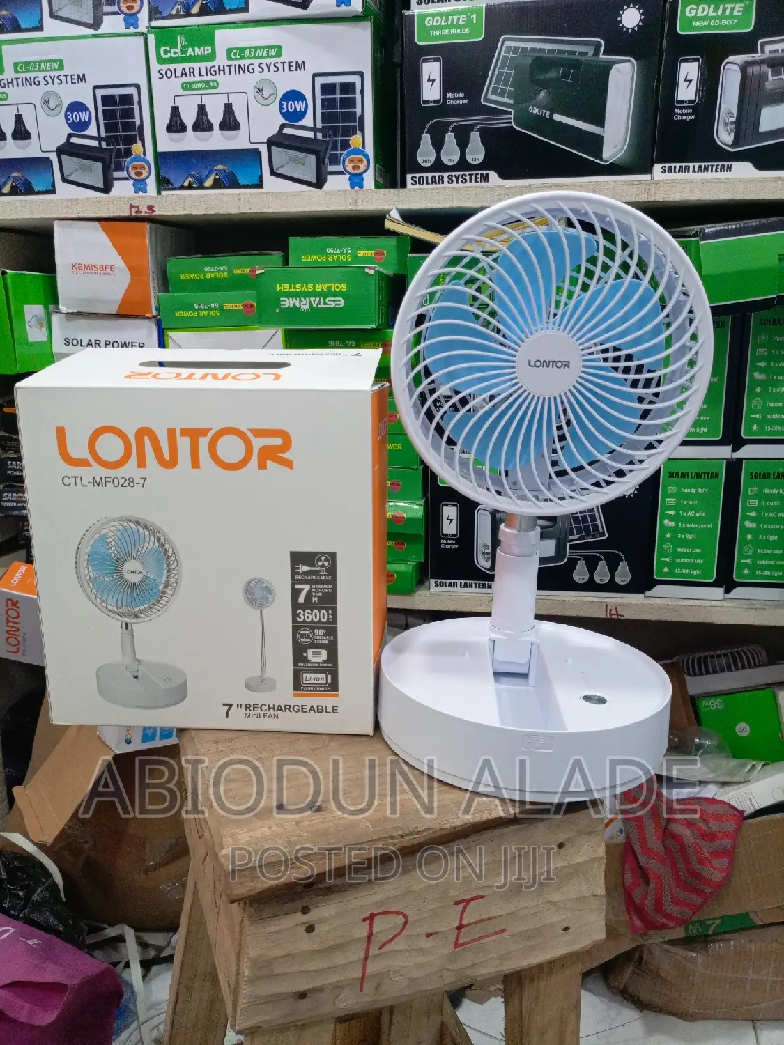 7 Inches Lontor Foldable Fan