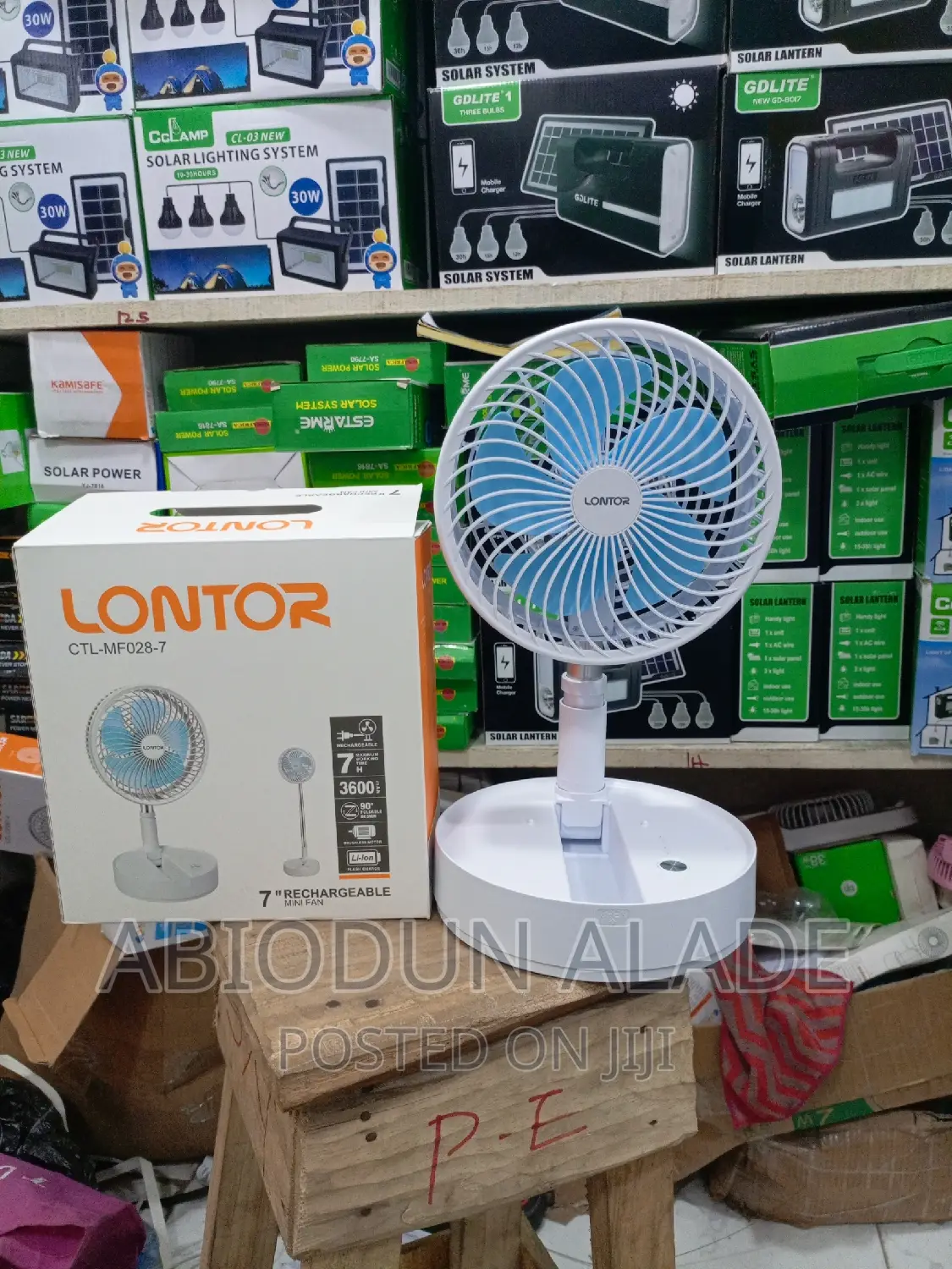 7 Inches Lontor Foldable Fan