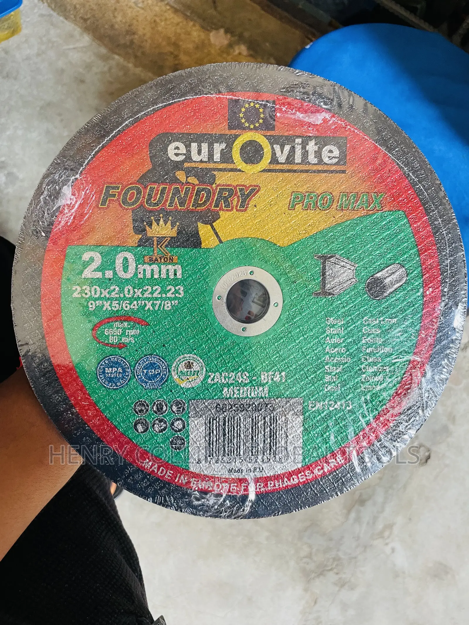9” Eurovite Cutting Disc