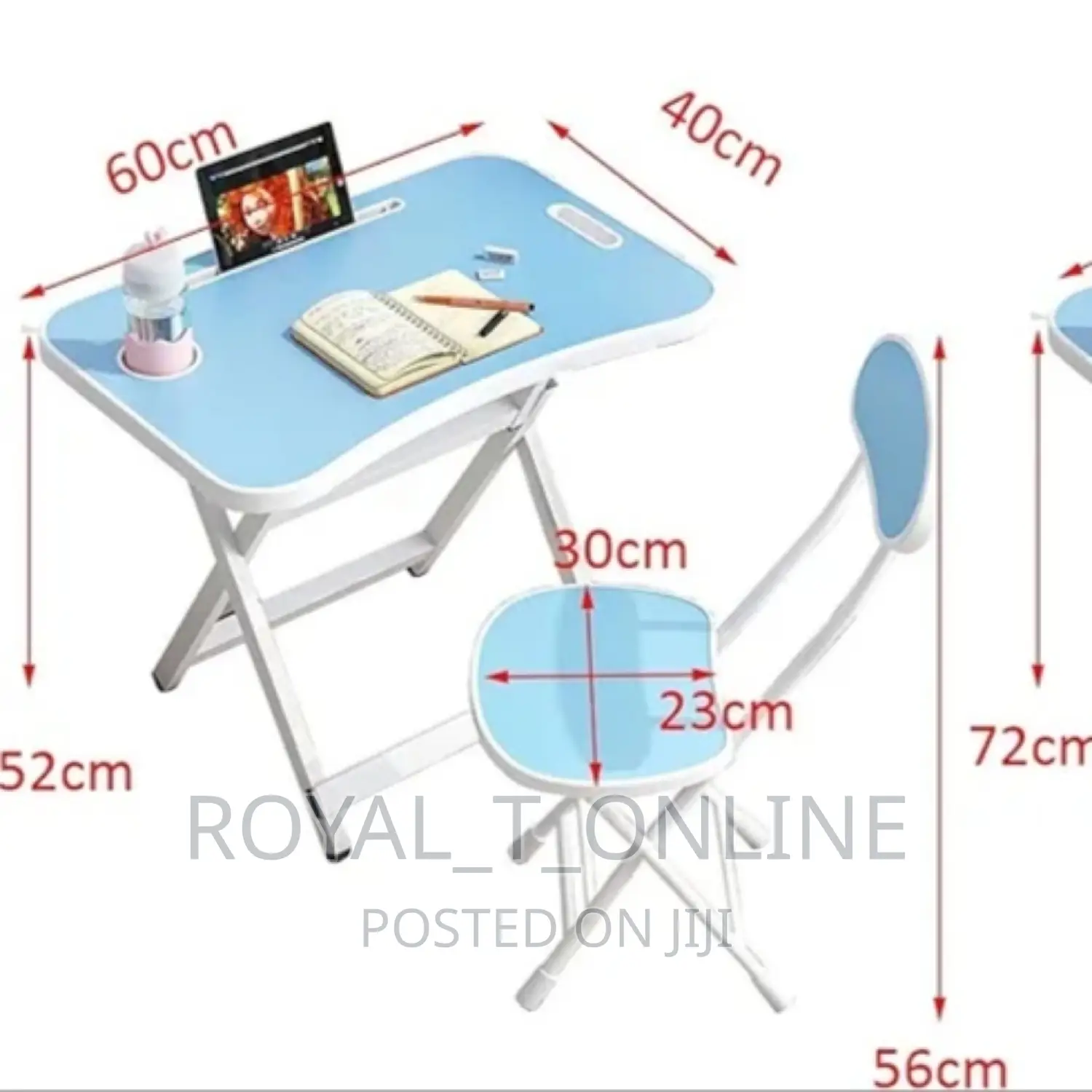 Foldable Table Chair for Kids in Abuja.Sturdy Chair Table