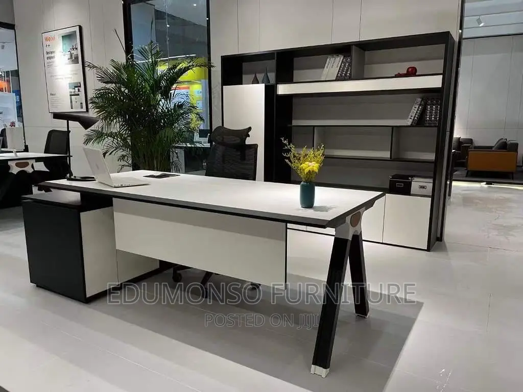 New Modern Executive CEO Office Table With Bookshelves