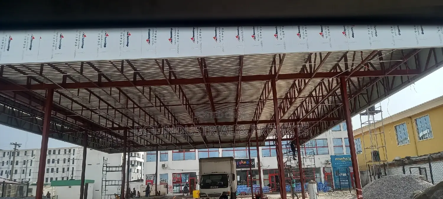 Petrol Station Canopy / Steel Stanchion