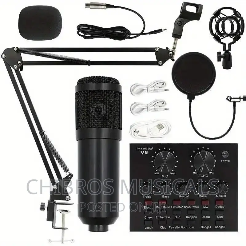 V8 Recording and Podcast Studio Set