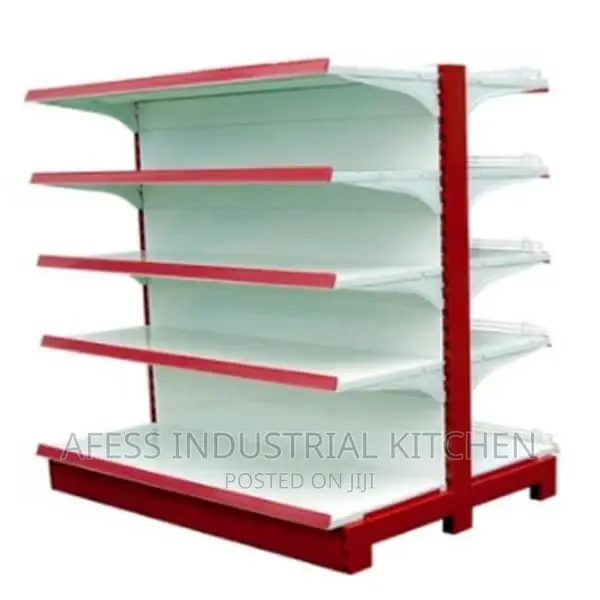 White Supermarket Shelves (Double)