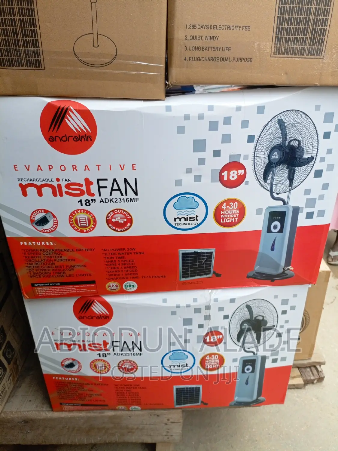 18 Inches Andrakk Mist Fan