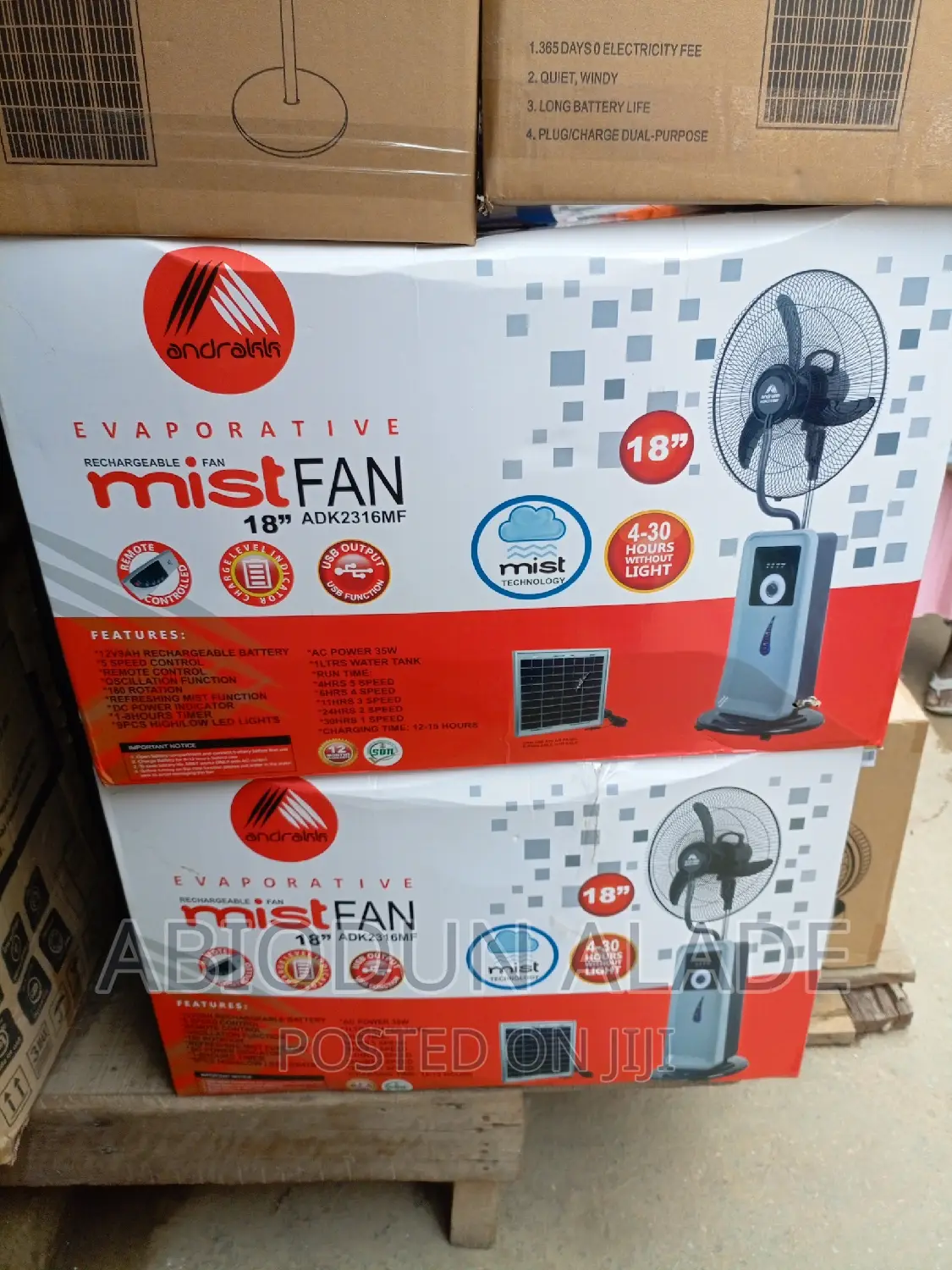 18 Inches Andrakk Mist Fan