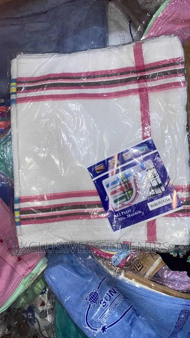 Set of 12 Cotton Kitchen Napkins