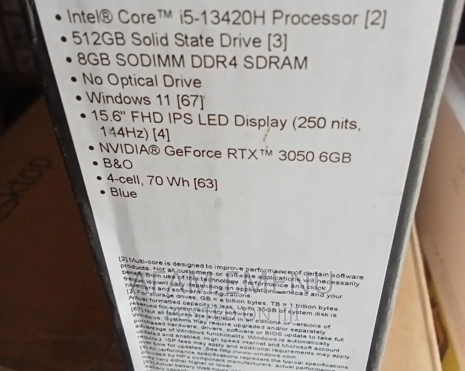 New Laptop HP Victus 15 8GB Intel Core I5 SSD 512GB