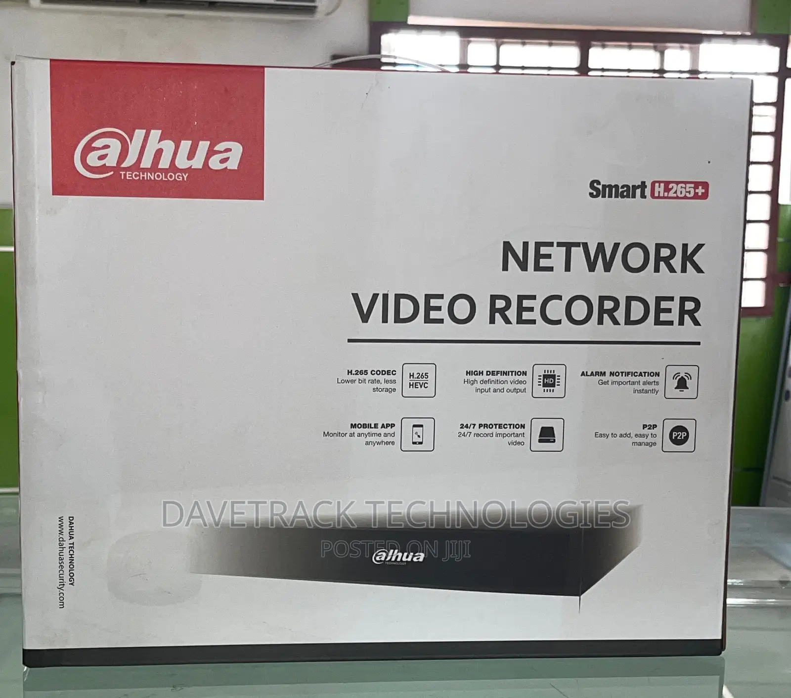 Dahua NVR 8channels With 8poe, 1sata