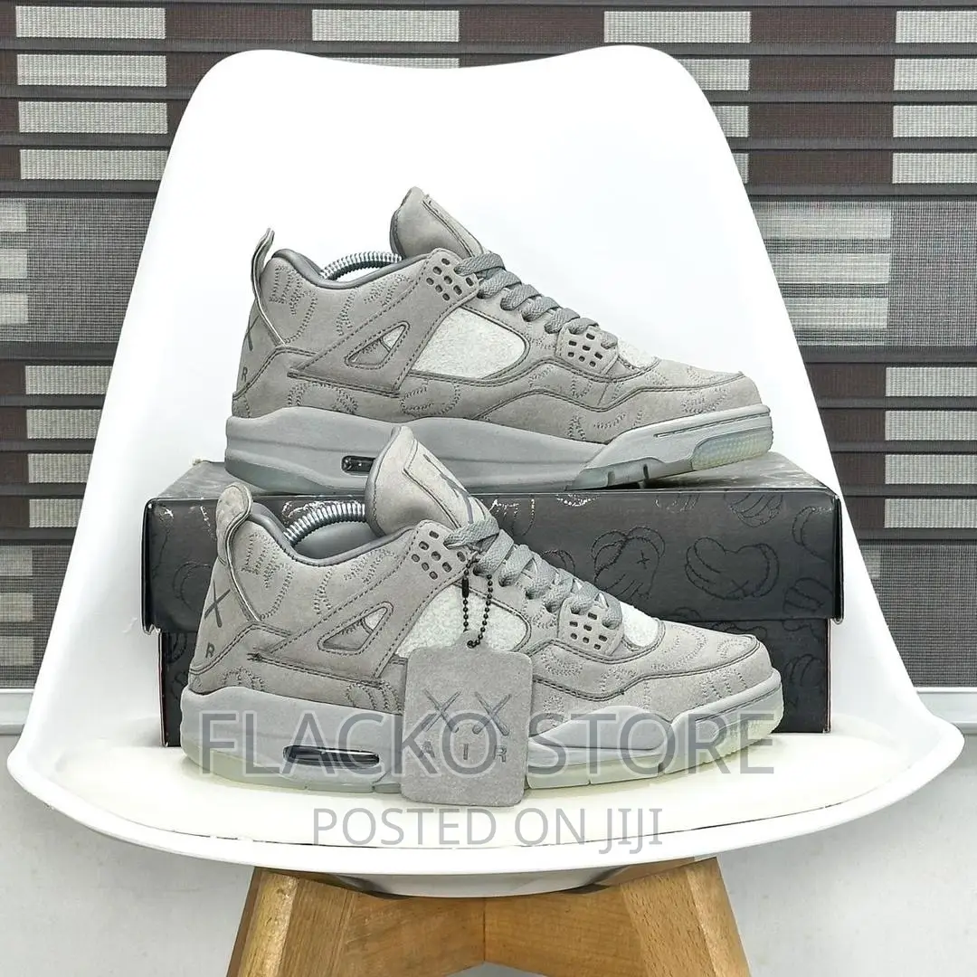 High Quality Air Jordan 4 Retro Kaws Cool Grey Sneakers