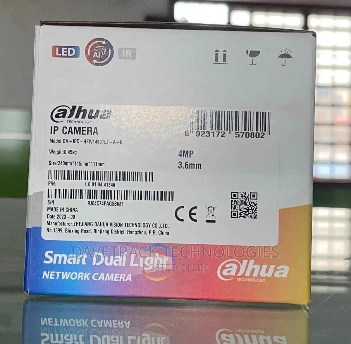 Dahua Smart Dual Light Network Camera 4mp With Audio,Outdoor