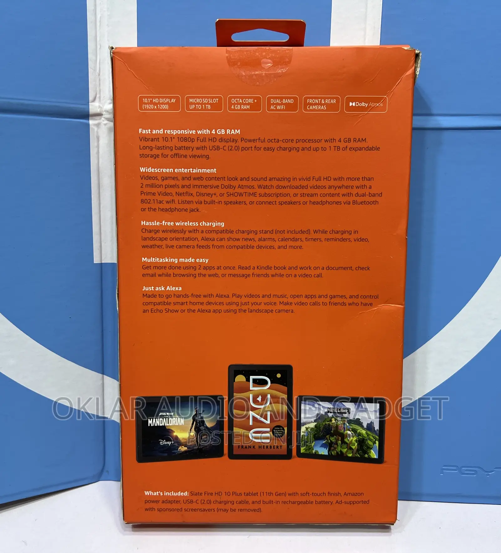 New Amazon Fire HD 10 Plus (2021) 32 GB Black