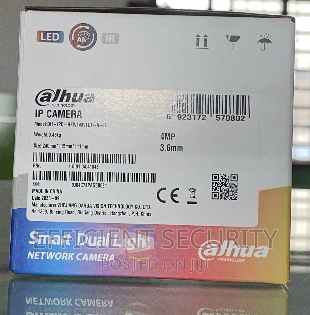 Dahua Smart Dual Light 4mp Network Camera With Audio,Outdoor
