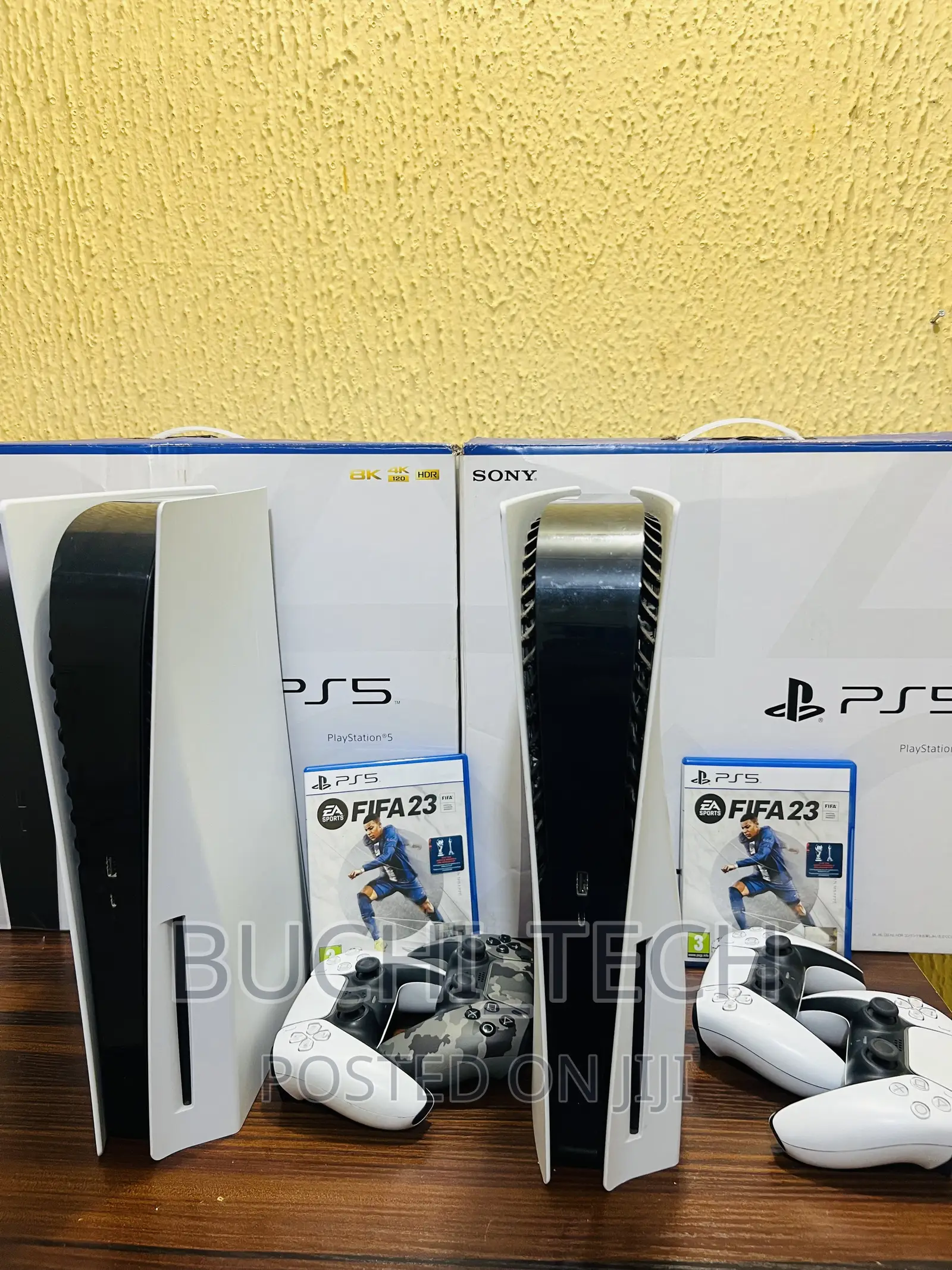 2 Units of Ps5 Open With 2 Controllers and Fifa23 Cd Each