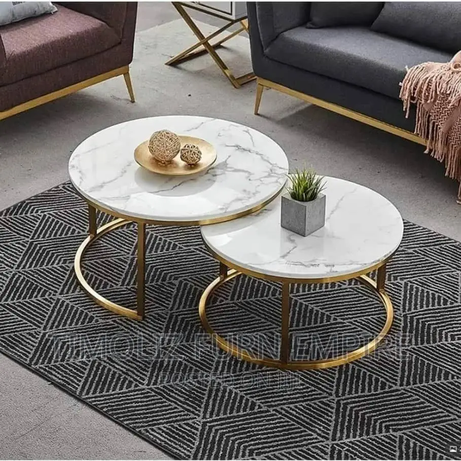 2 in 1 Extendable Marble Centre Table